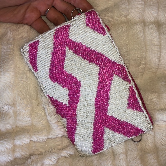 Unique beaded pouch - converts to crossbody! - Picture 2 of 5